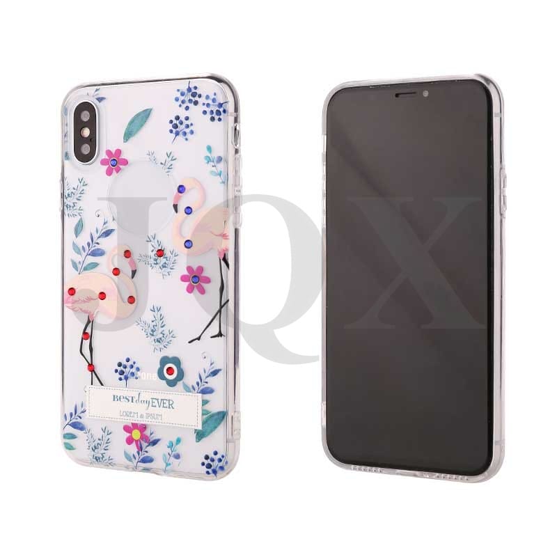 Estuche protector de diamante gota + TPU alivio de aceite brillante para IphoneXR/XS 4 Estuche protector de diamante gota + TPU alivio de aceite brillante para IphoneXR/XS - Imagen 4