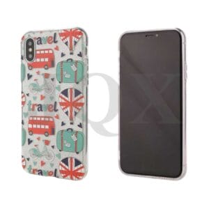 Funda protectora de papel purpurina + TPU claro flexible para LG stylo4/Q7