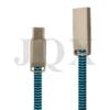 Resistente y duradero 2A aleación de zinc de nylon trenzado USB cable 8 lan