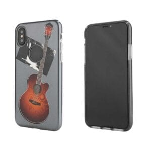 Funda en aceite metalica y PC UV con dibujo relivio