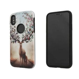 OEM fundas del teléfono de alivio de TPU + PC con hermoso patrón