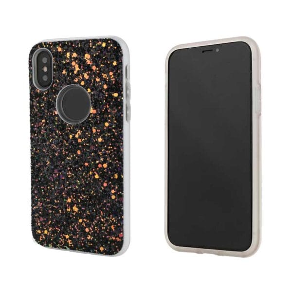 Hot selling glitter PC+TPU combo mobile phone case for LG Q8/K11