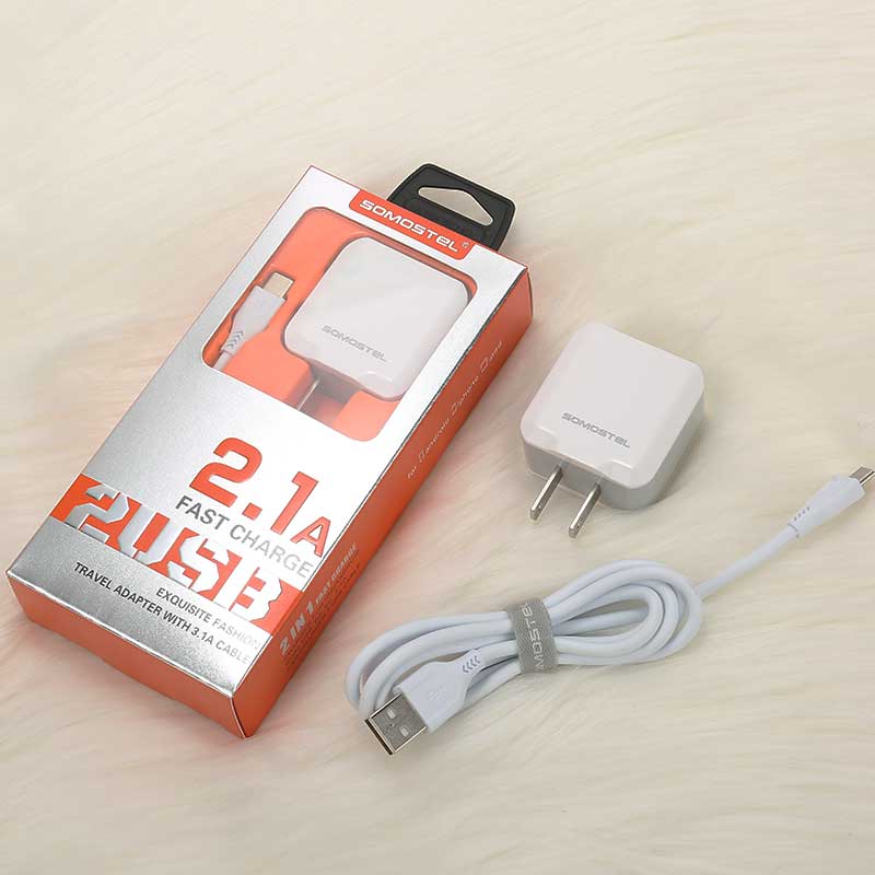 Universal portable usb wall charger with cables 17 04 12