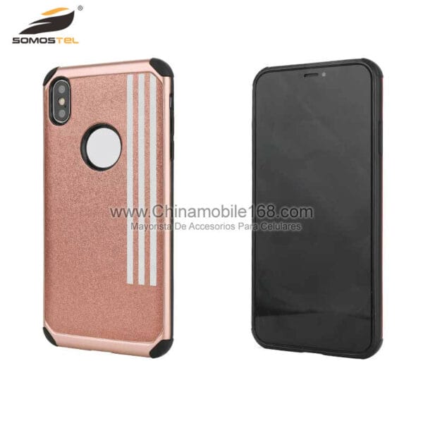 For Iphone6P/8/XR dual layer phone protector with commercial design