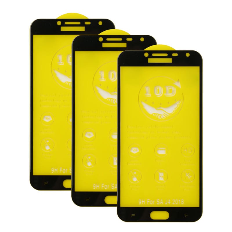 Alta calidad 10D cubierta de vidrio templado anti-Arañazos para Samsung A6/A8 2018 22 21 6