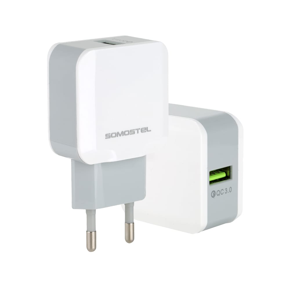 Mini cargador de PC rápido y seguro con enchufe estándar US / EU 25 A12 圆插