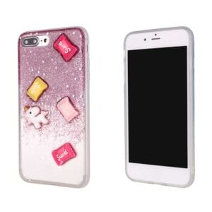 Funda brillante TPU+PC con diseño caramelo y epoxi