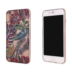 Estuche protector duro flores hermosas pintadas electrochapadas para LG G3/G4/G5