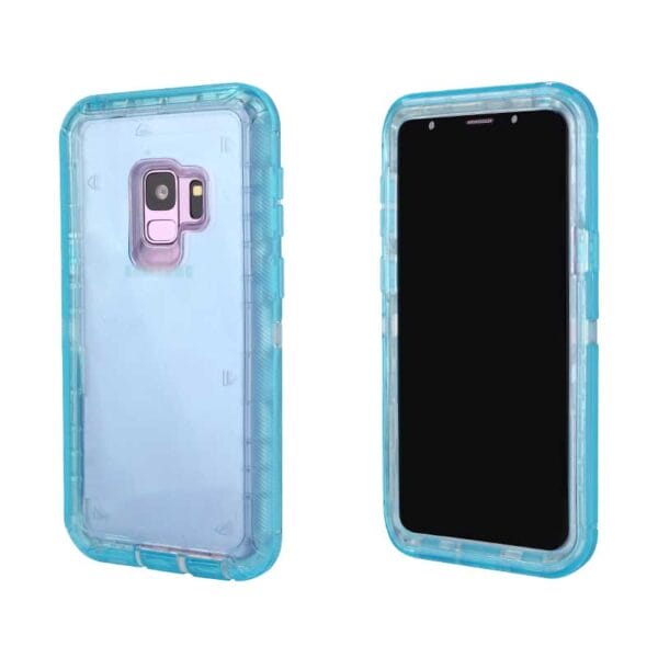 Waterproof TPU+PC transparent robot case for Samsung S7/S7edge