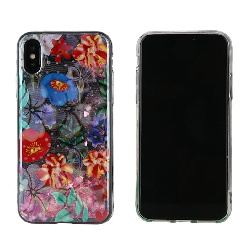 Funda En TPU De Gráfico Tetrafolia Y PC Con Liquido Brillante Y Flotando 1 Funda En TPU De Gráfico Tetrafolia Y PC Con Liquido Brillante Y Flotando