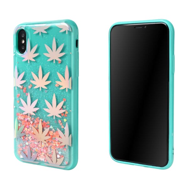 Fundas de purpurina líquida con patrón hermosa galvanoplastio for IphoneX/XR