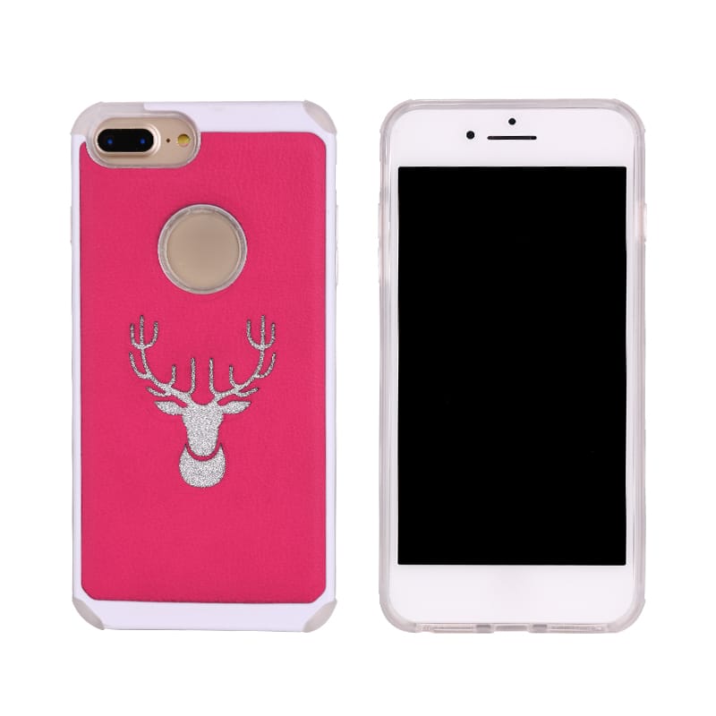 Precio de fábrica protector de teléfono anti-impacto TPU + PC PU con patrón de alces lindo 10 Precio de fábrica protector de teléfono anti-impacto TPU + PC PU con patrón de alces lindo - Imagen 10