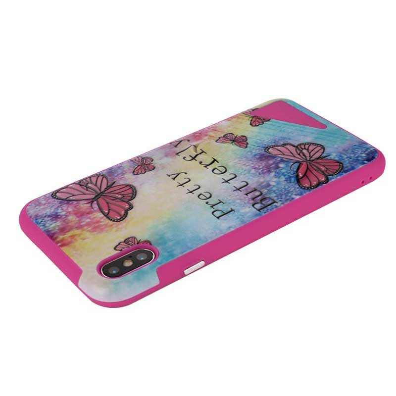 Funda TPU+PC Con Soporte En Gráfico 3D UV para IphoneX/XR 4 Funda TPU+PC Con Soporte En Gráfico 3D UV para IphoneX/XR - Imagen 4