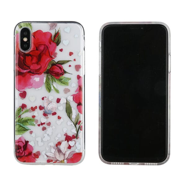 Funda TPU en gráfico de láser con TPU en cristal transparente con brillante