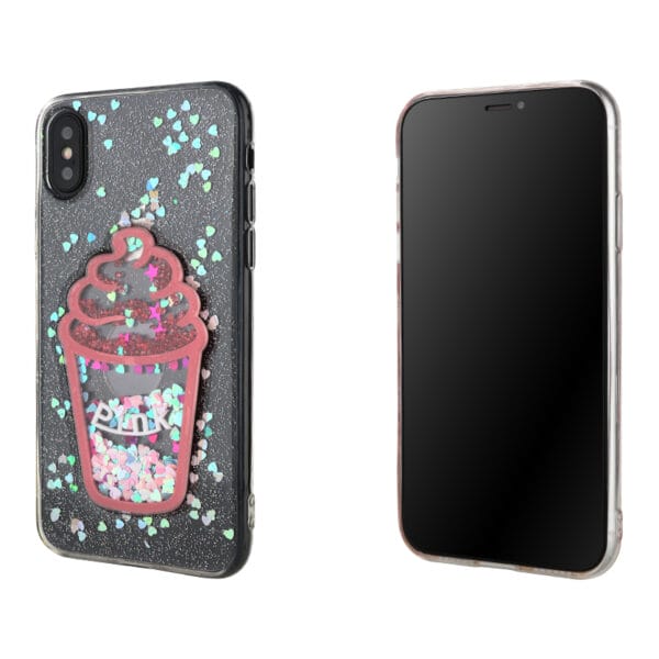 TPU glitter+cartoon floating quicksand blingbling protector case for Huawei Mate10/20