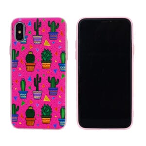 Strong reliefs part of glossy TPU +PC mobile phone shell with anti-slip feature