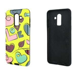 Leather glossy oil 3D relief back case cover for IphoneX/Xr