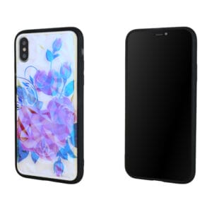 Anti-shock diamond grain TPU+acrylic back cover case