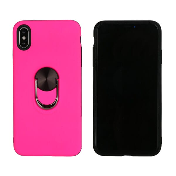 Buena calidad cajas del teléfono híbrido de la cubierta completa en color puro