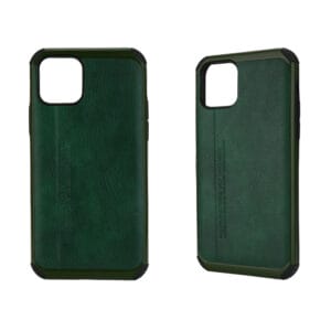 Luxury single color TPU+PC leather phone case