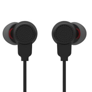 High quality black in-ear headphones bult-in mic