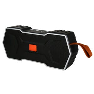 Altavoz bluetooth de metal negro de calidad extraordinaria