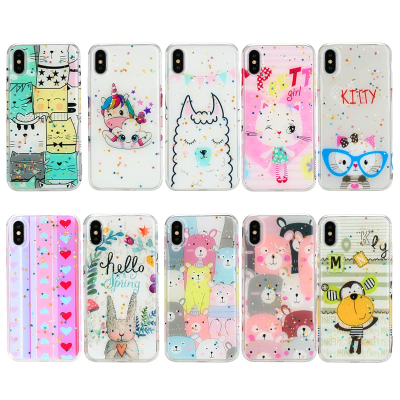 Funda protectora TPU + epoxi acrílico súper delgado para Samsung S10/S9