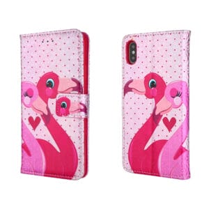 Precio barato clásico soporte cartera cuero PU protector con patrón láser