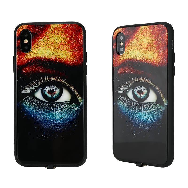 Fundas Para Celulares TPU+PC+Vidrio Con Luz Para iphone 8 plus 7 Fundas Para Celulares TPU+PC+Vidrio Con Luz Para iphone 8 plus - Imagen 7