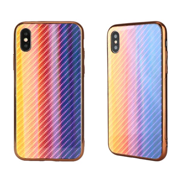 Carcasas De TPU+PC+Glass De Efecto Aurora Para Iphone 6/XR