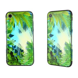 Funda protectora híbrida TPU + PC antiimpacto con patrón de colores