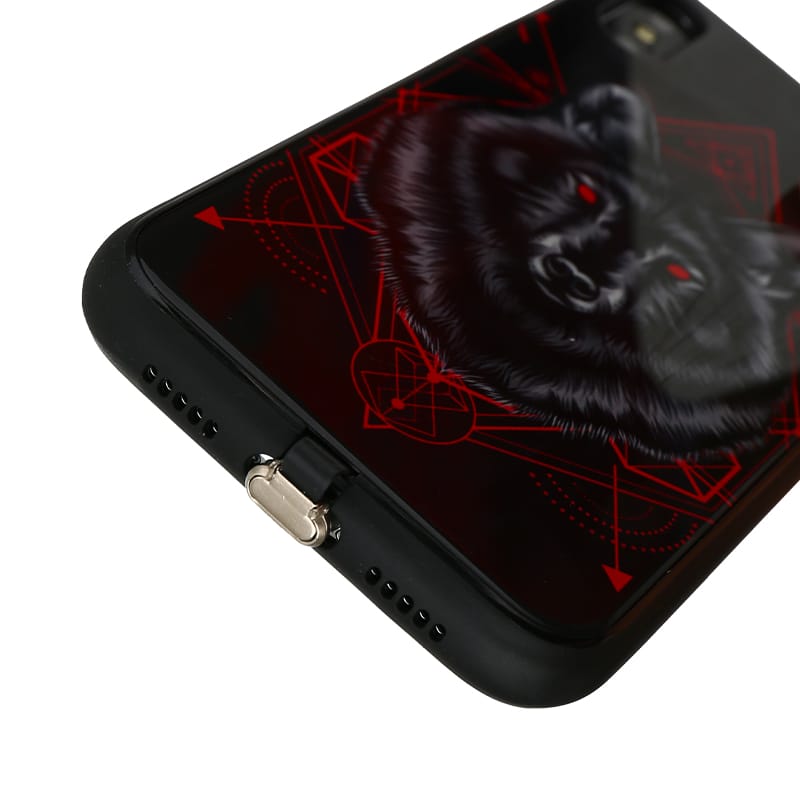 Fundas Para Celulares TPU+PC+Vidrio Con Luz Para iphone 8 plus 4 Fundas Para Celulares TPU+PC+Vidrio Con Luz Para iphone 8 plus - Imagen 4