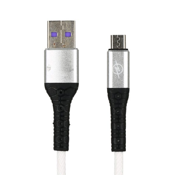 Mayoreo Cable USB 3A Serie Colmillo Con Puerto V8 Micro