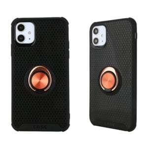 Funda de TPU negro con soporte de anillo duro para Iphone11/Iphone11Pro/Iphone11Pro Max