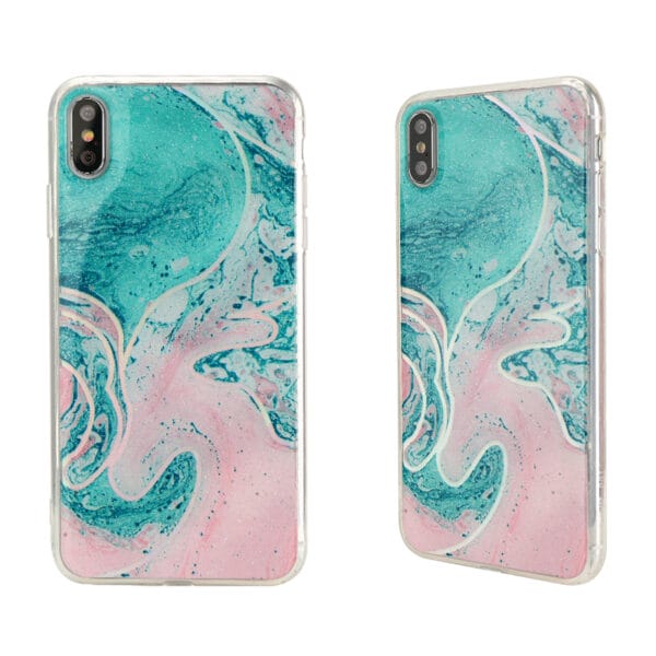 Funda Protector De TPU+PC En Colores De Laser Con Epoxy Para IphoneX/IphoneXS/IphoneXS Max