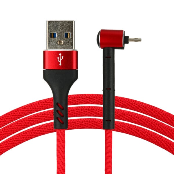 Cable USB Curvo Con Soporte Para Iphone/Android/Type-C
