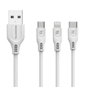 3.1A CABLE USB DE DATOS DE CARGA RÁPIDA PARA TIPO C, TiPO iPhone, TIPO V8