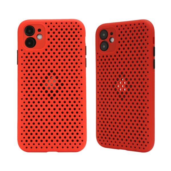 Carcasas de móvil cuadrícula de doble color anti-deslizante para iPhone11/iPhone11Pro/iPhone11ProMax