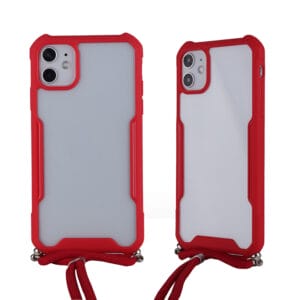Funda Transparente Cristal En TPU+Acrilico Con Cinturón Muy Popular