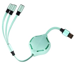 2.4A CABLE DE DATOS RETRÁCTIL 3 EN 1 Al POR MAYOR