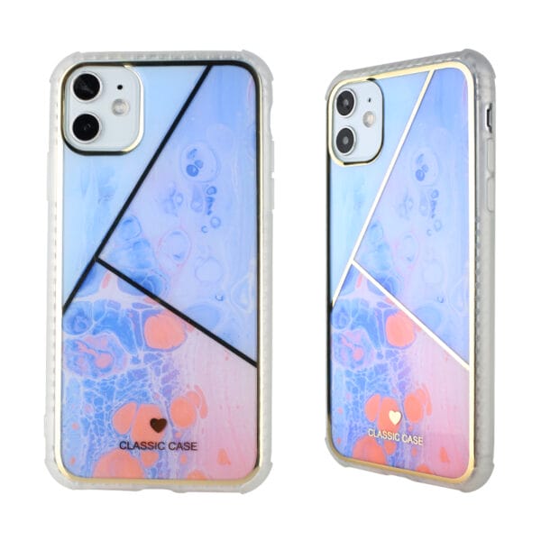 Funda Anti-Choque TPU+PC Duro De Borde Edge Con Dibujo IMD De Dual Caras Para iPhoneXS/XSMax/11/12