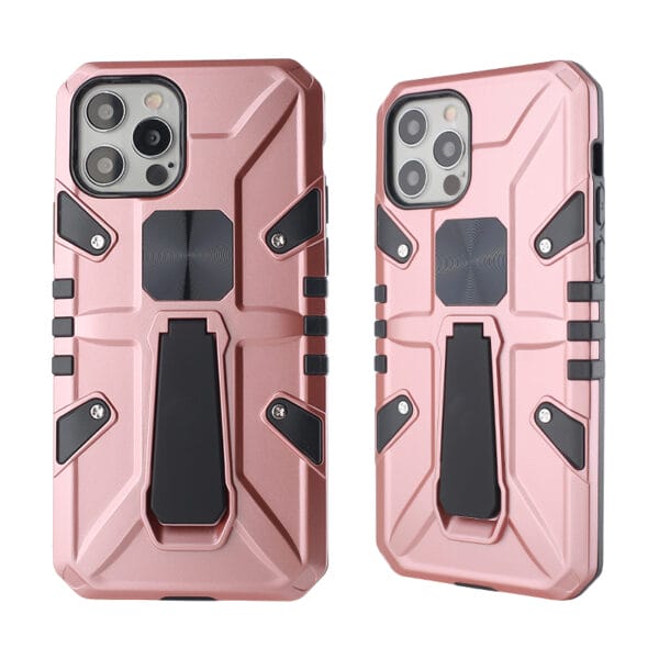 Funda Anti-Choque Serie Traveler  En TPU+PC Con Soporte Para iPhone12/iPhone12Pro/Note20