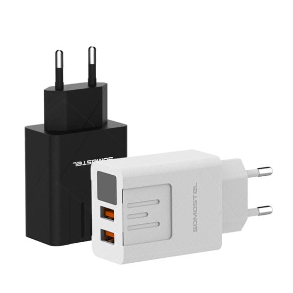 Cargadores con Pantallas 2 USB Salidas 2.1A Al Por Mayor