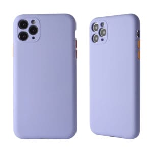 Antiarañazos carcasa protectora de TPU de microfibra de 2,5 mm con botones de colores