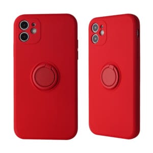 El color puro imita las cajas del teléfono móvil de TPU con la ayuda del anillo
