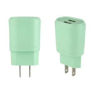 Cubo De Cargador 2.1A En Color Macarone Con Dual USB Tipo US/EU