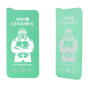 Lámica en cerámica 100D,suave,flexible y full transparente,Compatibilidad con iPhone 12 Pro Max 6.7"