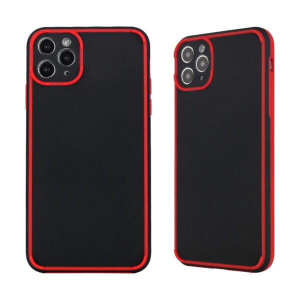 Funda silicona reforzado con hoyo camara exacto y con borde para iPhone12Pro