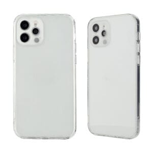 Funda Alta Transparente TPU+Acrílico Con Hoyo Exacto De Cámara Para iPhone12