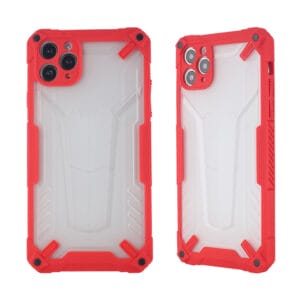Funda TPU+PC En Transparente Con Parachoque Y  Hoyo Exacto De Cámara Iphone 12 Pro Max
